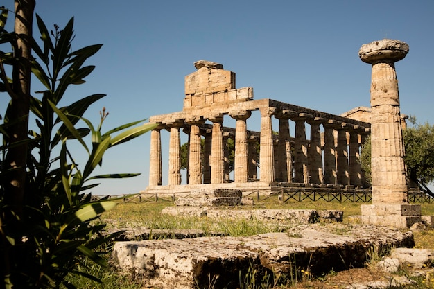 Le antiche rovine di Paestum