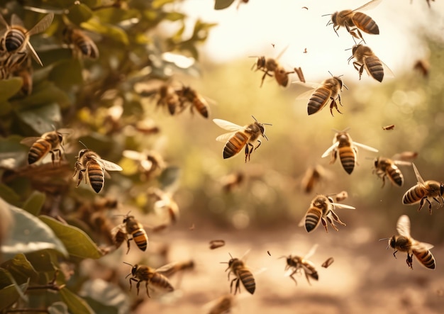 Le api sono insetti alati strettamente imparentati con vespe e formiche