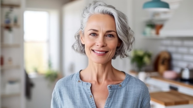 Le belle donne di mezza età sorridono