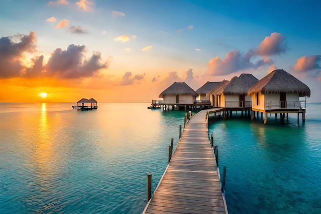 le bellissime maldive il cui colore è l'azzurro dell'acqua, lo stesso cielo