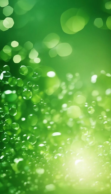 Le bolle d'aria nell'acqua dolce e verde sono bellissime. AI generativa