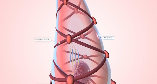 Le cellule muscolari lisce sono di forma fusiforme con una regione centrale arrotondata e due estremità affusolate