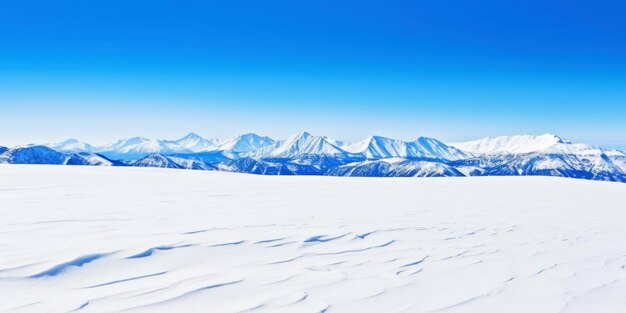 Le cime delle montagne invernali sono coperte di neve Paesaggio sciistico Freeriding Sport invernali IA generativa