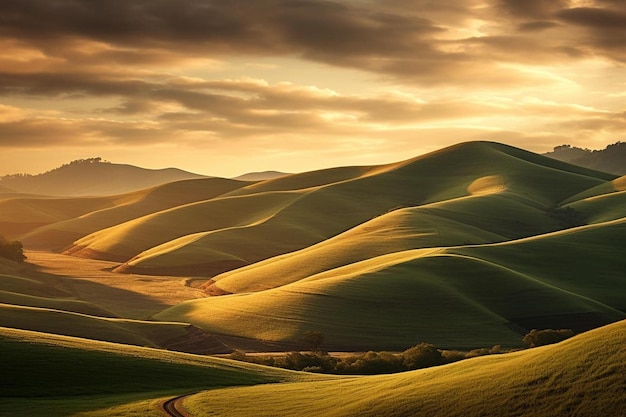 Le colline delle colline ondulate sono belle.