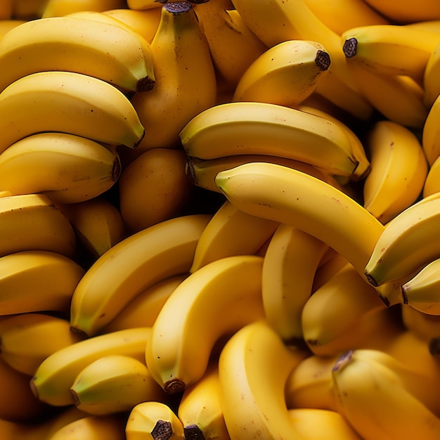 Le deliziose banane gialle mature sono una scelta deliziosa e nutriente per uno spuntino veloce e energizzante