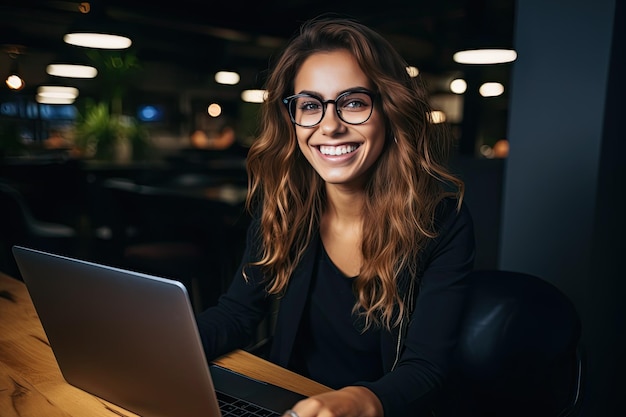 Le divertenti avventure di una giovane donna allegra e esperta di tecnologia in uno spazio di coworking