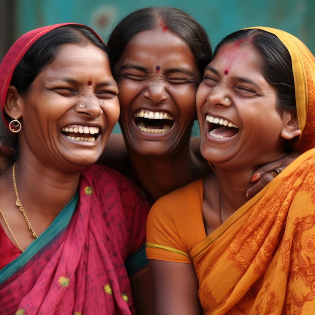 Le donne della giornata mondiale della risata ridono dell'IA generativa