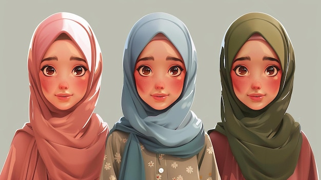 Le donne islamiche indossano l'hijab