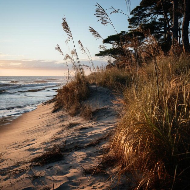 Le dune di Dawn Beach Paesaggio Foto