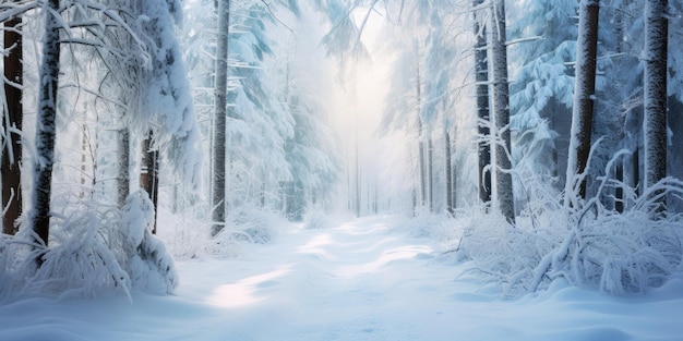 Le foreste silenziose dell'inverno sono un santuario per passeggiate tranquille