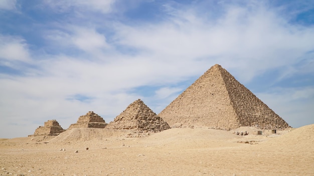 Le grandi piramidi nella valle di Giza e nella sfinge, Il Cairo, Egitto