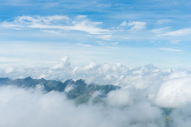 Le immagini delle nuvole nel cielo stanno fluttuando