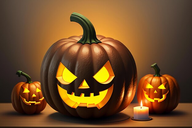 Le lanterne di zucca sono oggetti di scena per le attività di Halloween Happy Halloween Background Wallpaper