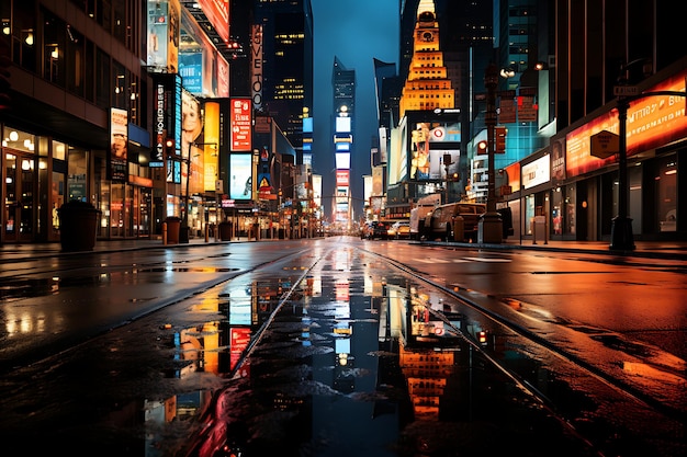 Le luci di Broadway a Times Square