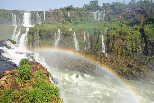 Le magnifiche cascate di Iguazu nel Brasile, al confine con l'Argentina, una delle sette meraviglie della natura.