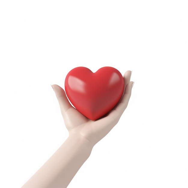 Le mani che tengono il cuore World Health Day Care Love World Heart Day World Mental Health Day Generative ai