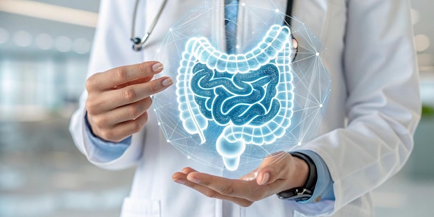 Le mani dei medici che trattano amorevolmente i suoi pazienti
