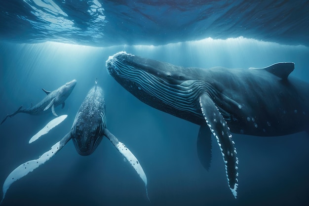 Le megattere dell'Oceano Pacifico