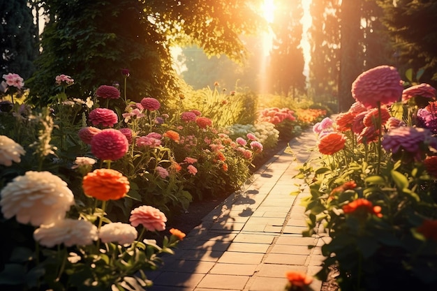 Le meraviglie della natura in fiore Le meraviglie nel giardino dei fiori