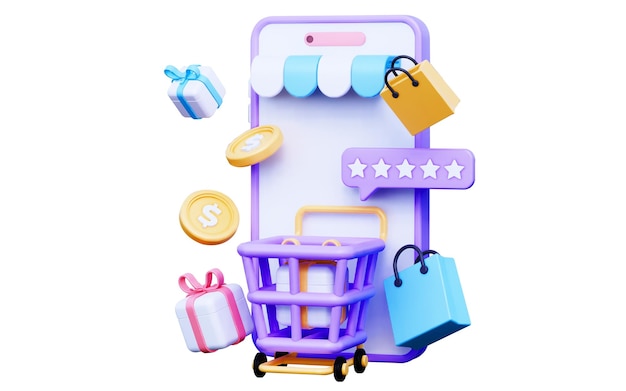 Le migliori illustrazioni di alta qualità per il marketing del negozio di e-commerce e gli annunci Google