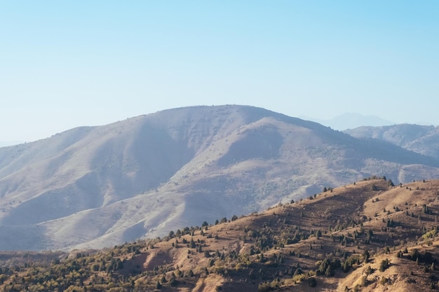 Le montagne Chimgan vicino alla città di Tashkent, in Uzbekistan.