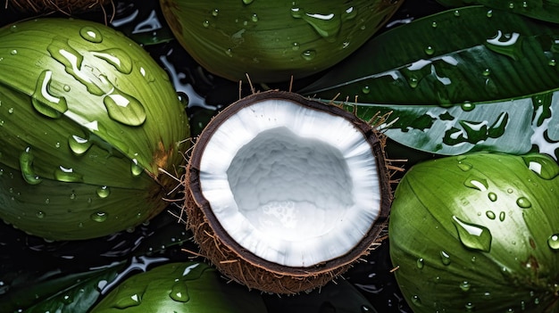 Le noci di cocco sono un ingrediente comune nella dieta tropicale.