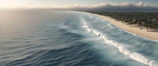 Le onde dell'oceano La superficie del mare azzurro La tempesta del mare Il fantastico surf La costa