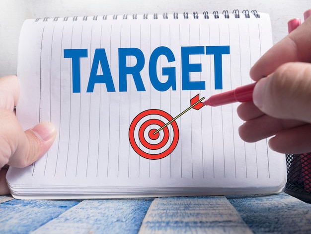Le parole motivazionali di Target Business citano il concetto