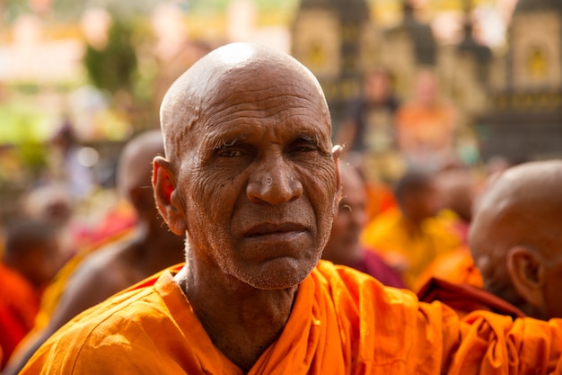 Le persone a Bodhgaya e Bodh Gaya sono un sito religioso del buddismo