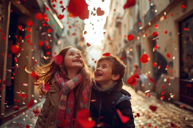 Le persone innamorate celebrano San Valentino il giorno del pragma dell'amore