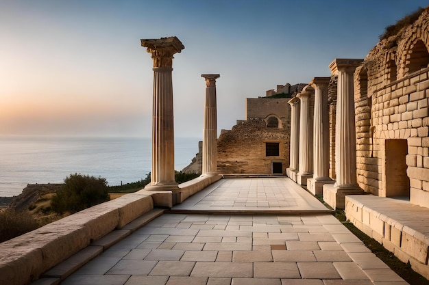 Le rovine dell'antica città di Atene