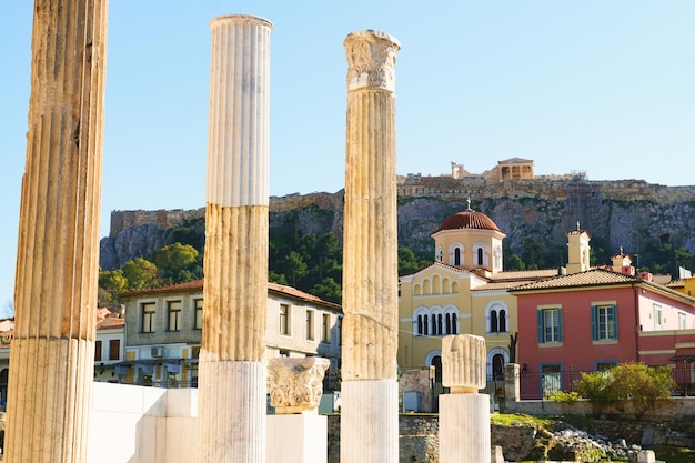 Le rovine dell'antica città di Corinto