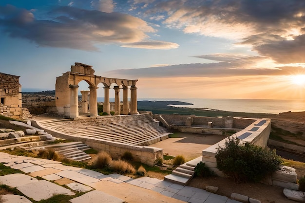 Le rovine dell'antica città di efeso, in turchia