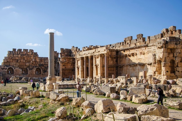 Le rovine dell'antica città di Palmyra