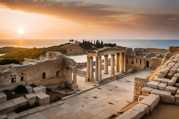 Le rovine dell'antica città di volubilis