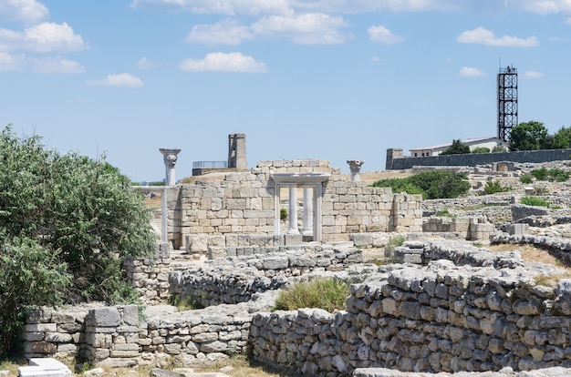 Le rovine dell'antica e medievale città di Chersonese Tauride