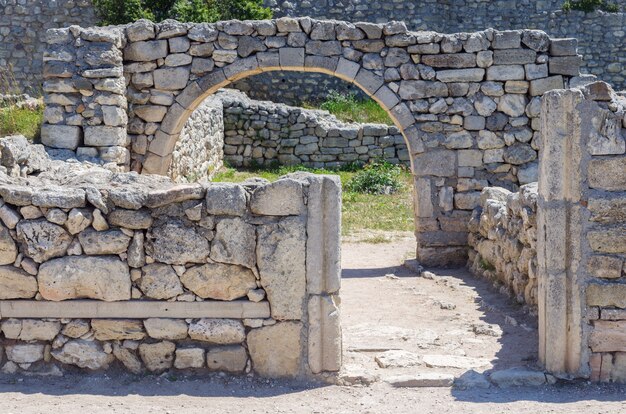 Le rovine dell'antica e medievale città di Chersonese Tauride