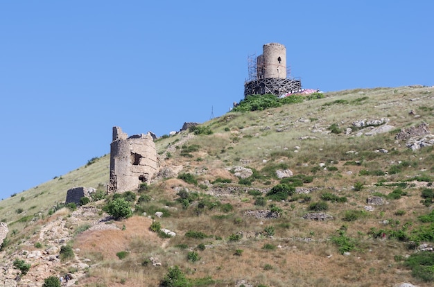 Le rovine di un'antica fortezza