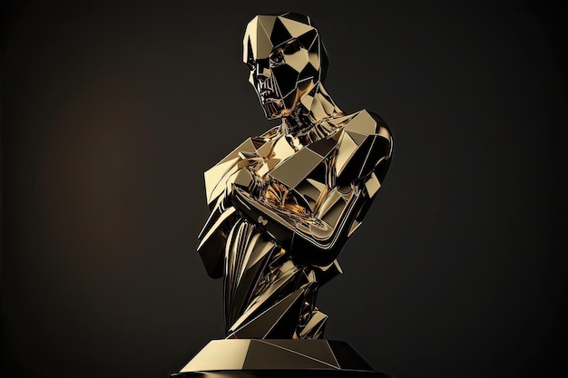 Le statuette degli Oscar per i migliori figli della cultura di quest'anno Giorno degli Oscar Gala Miglior attore film al mondo Oscar d'oro Hollywood Oscar d'oro Academy Generative of AI