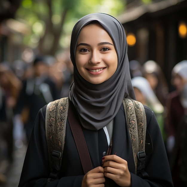 Le studentesse musulmane indonesiane sono molto belle