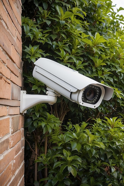 Le telecamere di sorveglianza sono installate nel giardino.