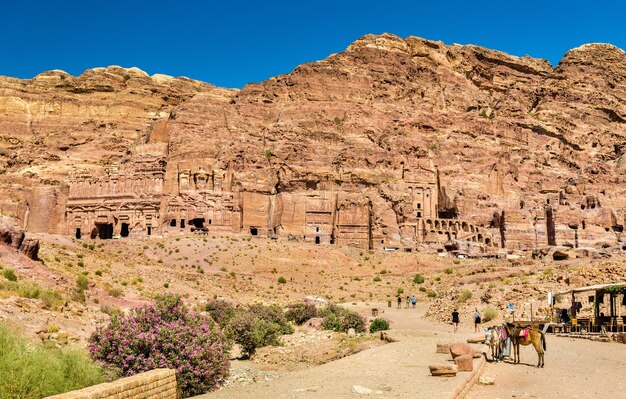 Le tombe reali di Petra, sito patrimonio mondiale dell'UNESCO in Giordania