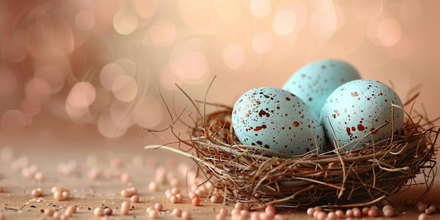 Le uova di coniglietto per le vacanze di Pasqua sullo sfondo bellissime vernici divertenti per festeggiare