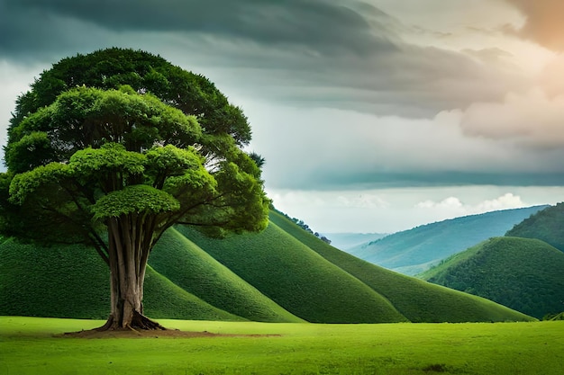 Le verdi colline della valle sono i luoghi più belli del mondo.