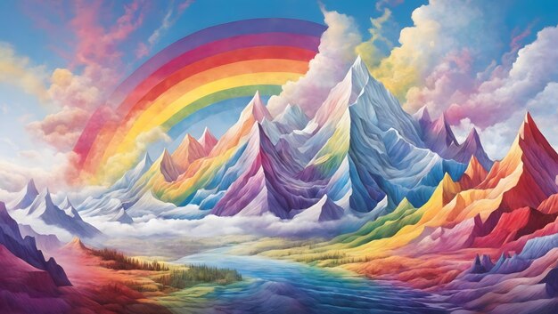 Le vette dell'arcobaleno dell'armonia