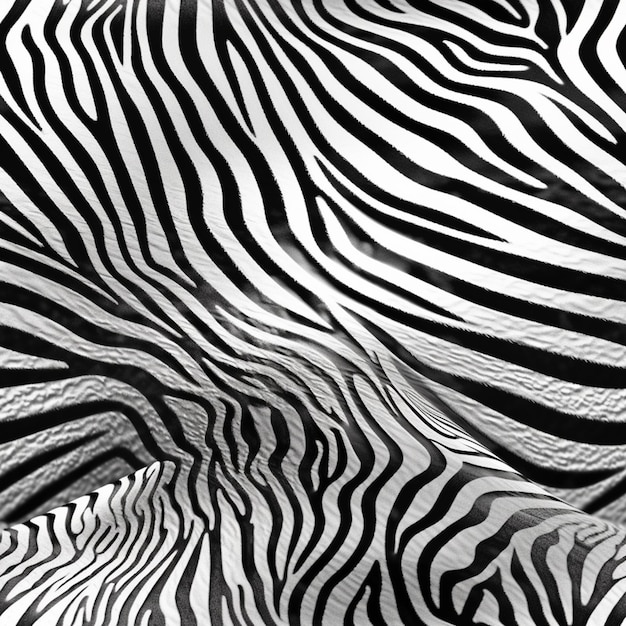 le zebre sono in piedi in un gruppo insieme in un'ai generativa di foto in bianco e nero