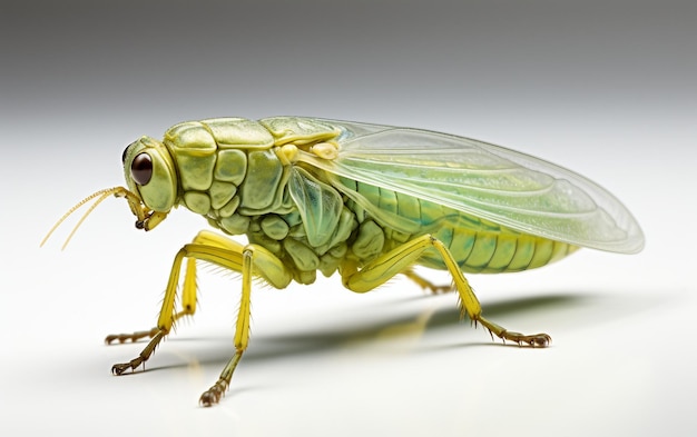 Leafhopper su sfondo trasparente