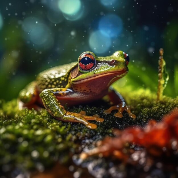 Leaping Life L'incantevole esistenza di una rana nel tranquillo cuore della natura selvaggia