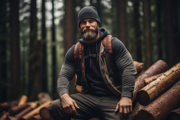 Leggende del taglialegna La foto dell'uomo più bello