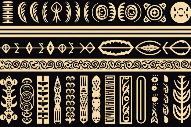 Leggende mistiche Antico greco ed egiziano Pennelli illustratori a disegno senza cuciture